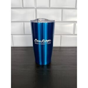 Beau Rivage Stainless Steel Travel Mug - Insulated Coffee Cup with Lid
